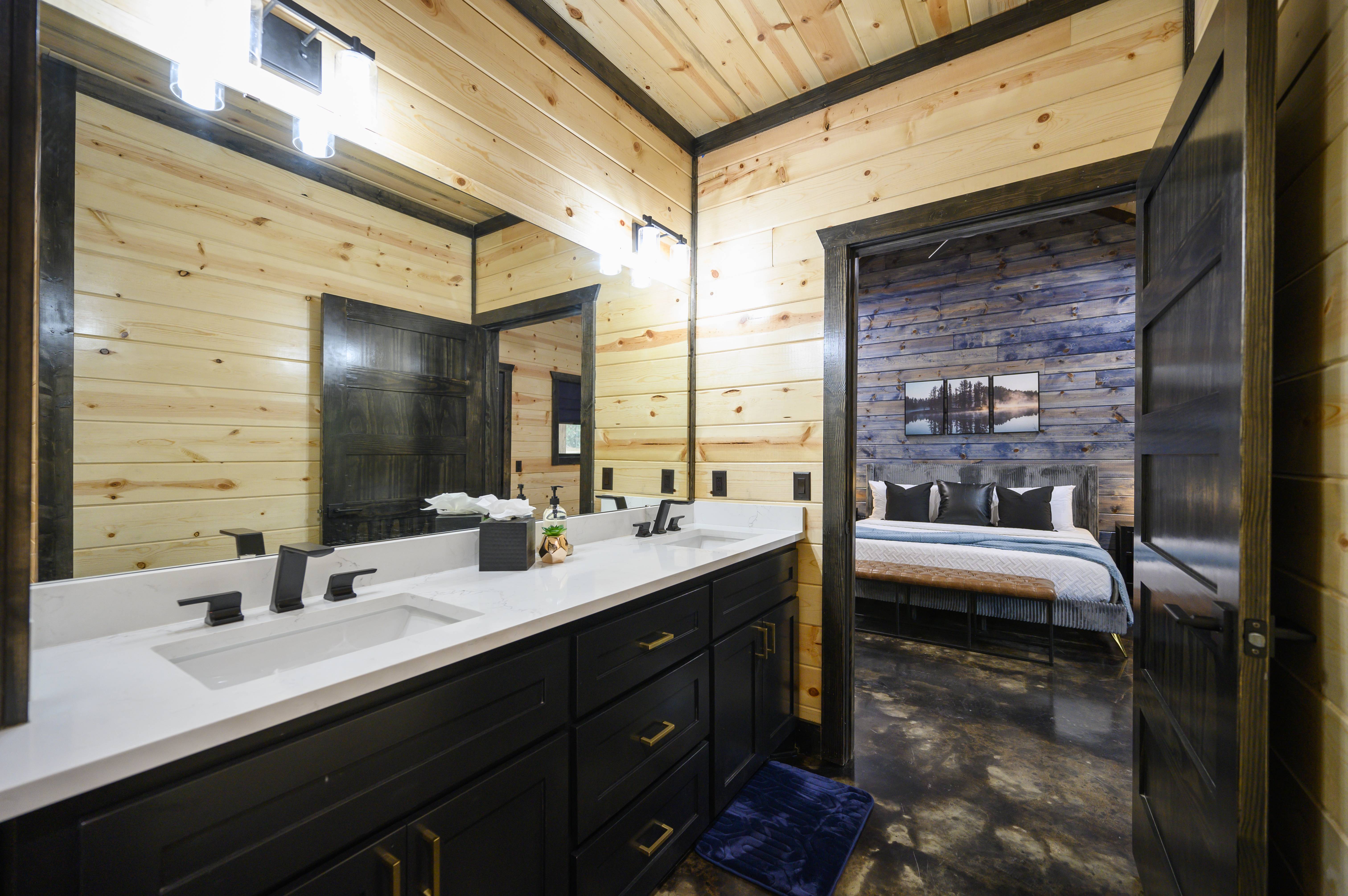 Plenty of room to spread out and get ready—this double vanity makes mornings feel effortless!