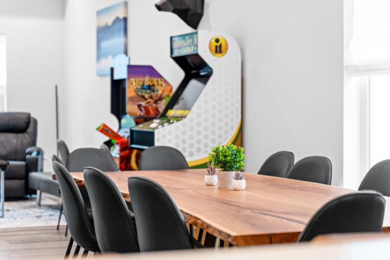 Gather around this showstopper table for big meals and even bigger laughs.