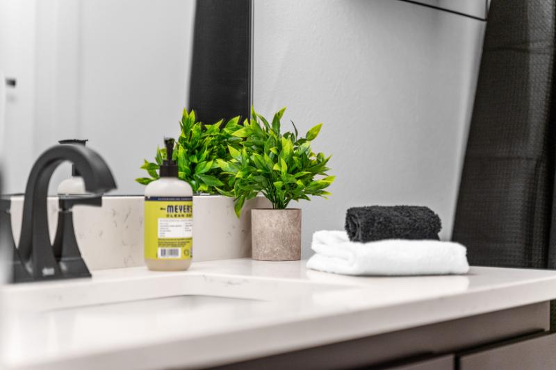 Plush towels await for every guest—whether you're fresh from a shower or the spa.