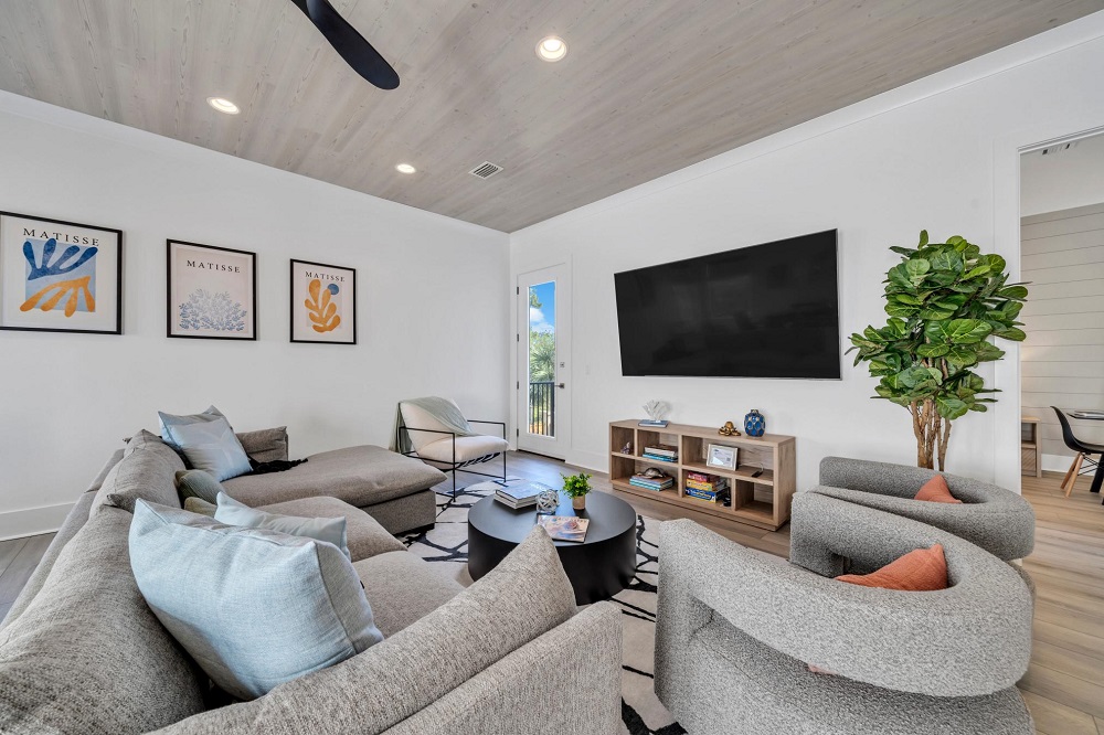 Sip your coffee in peace from the cozy second-floor balcony—your own quiet nook to start the day.