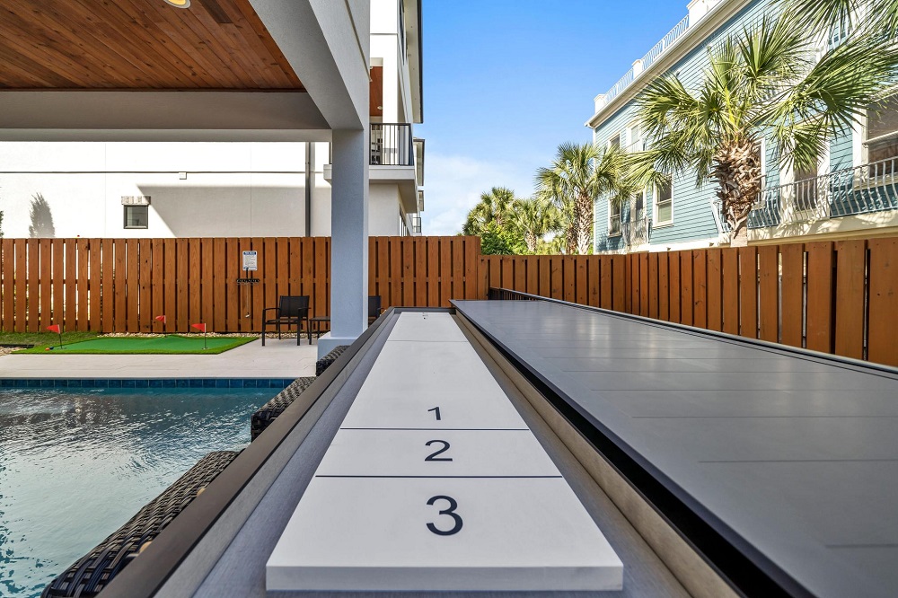 Game on! Practice your putt or challenge someone to shuffleboard just steps from the pool and patio.