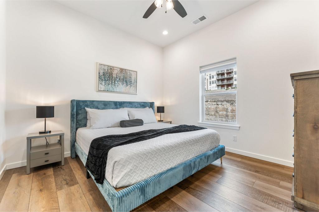 Another 2nd floor luxe bedroom retreat with its own bathroom—everyone gets their own space to unwind.