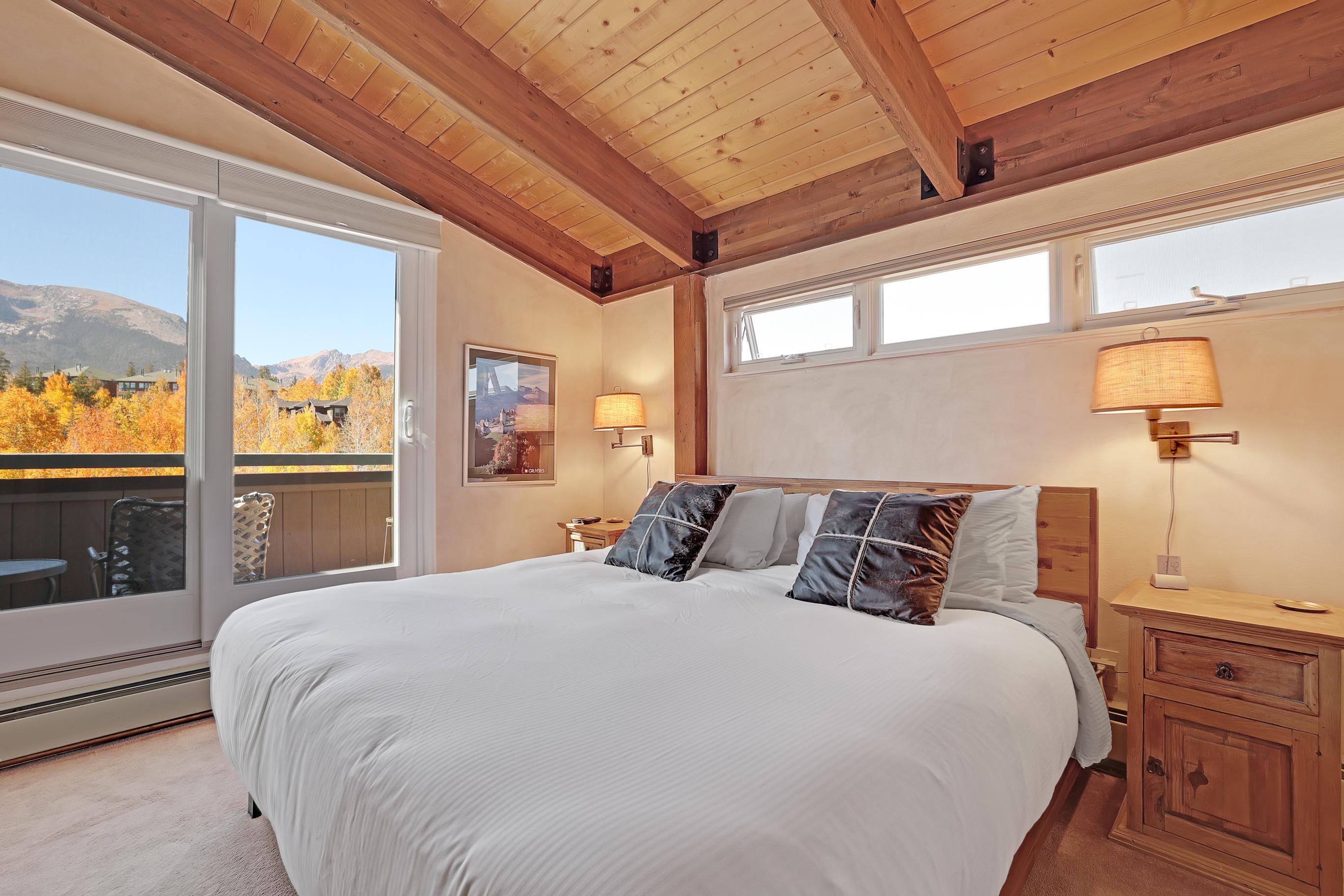 Upstairs King Bedroom with Private Rooftop Balcony and Ensuite Bath