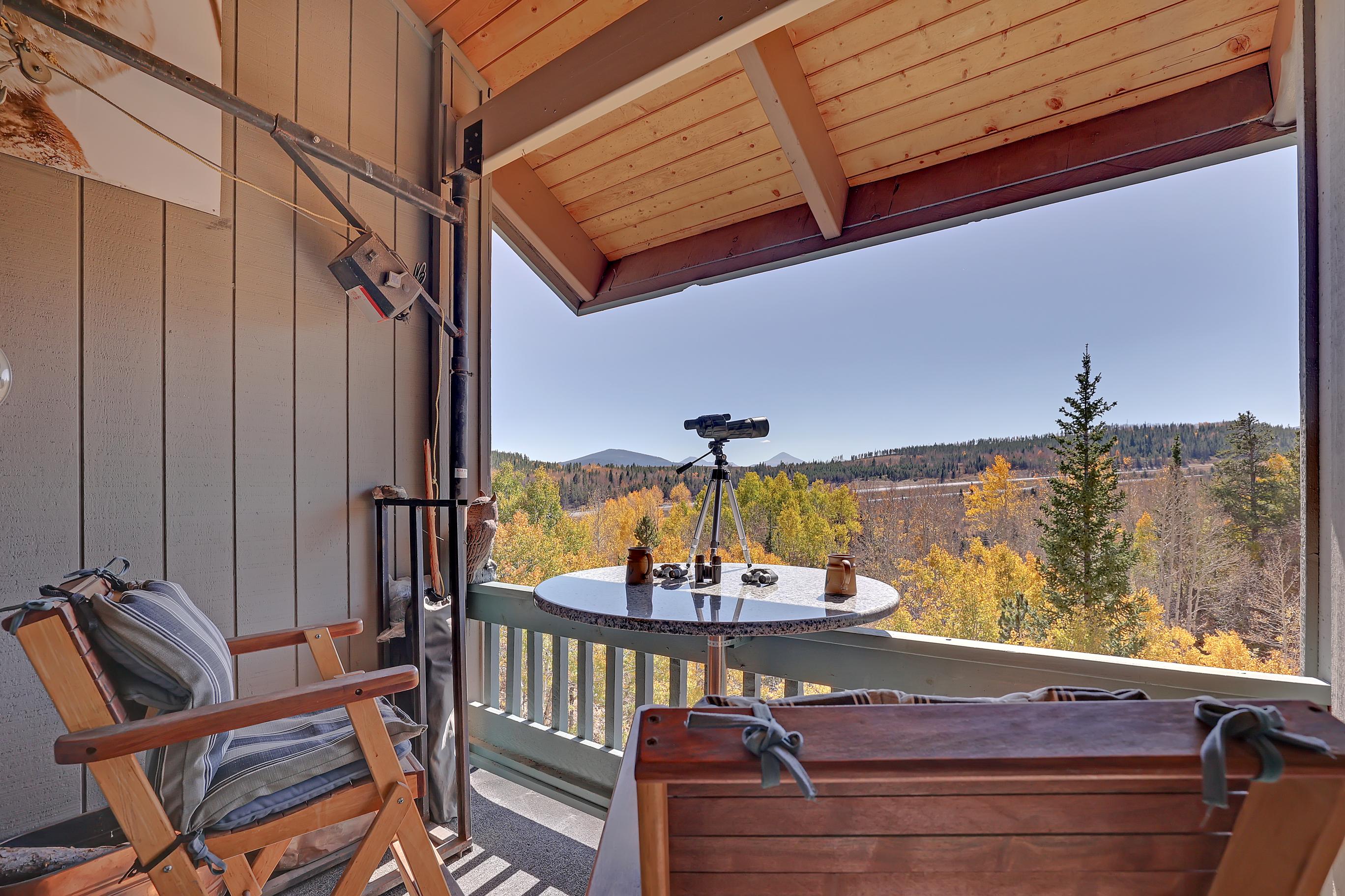 Take a sip of your morning coffee and take in the surrounding nature. This property overlooks the White River National Forest and is steps from the Salt Lick Trailhead.