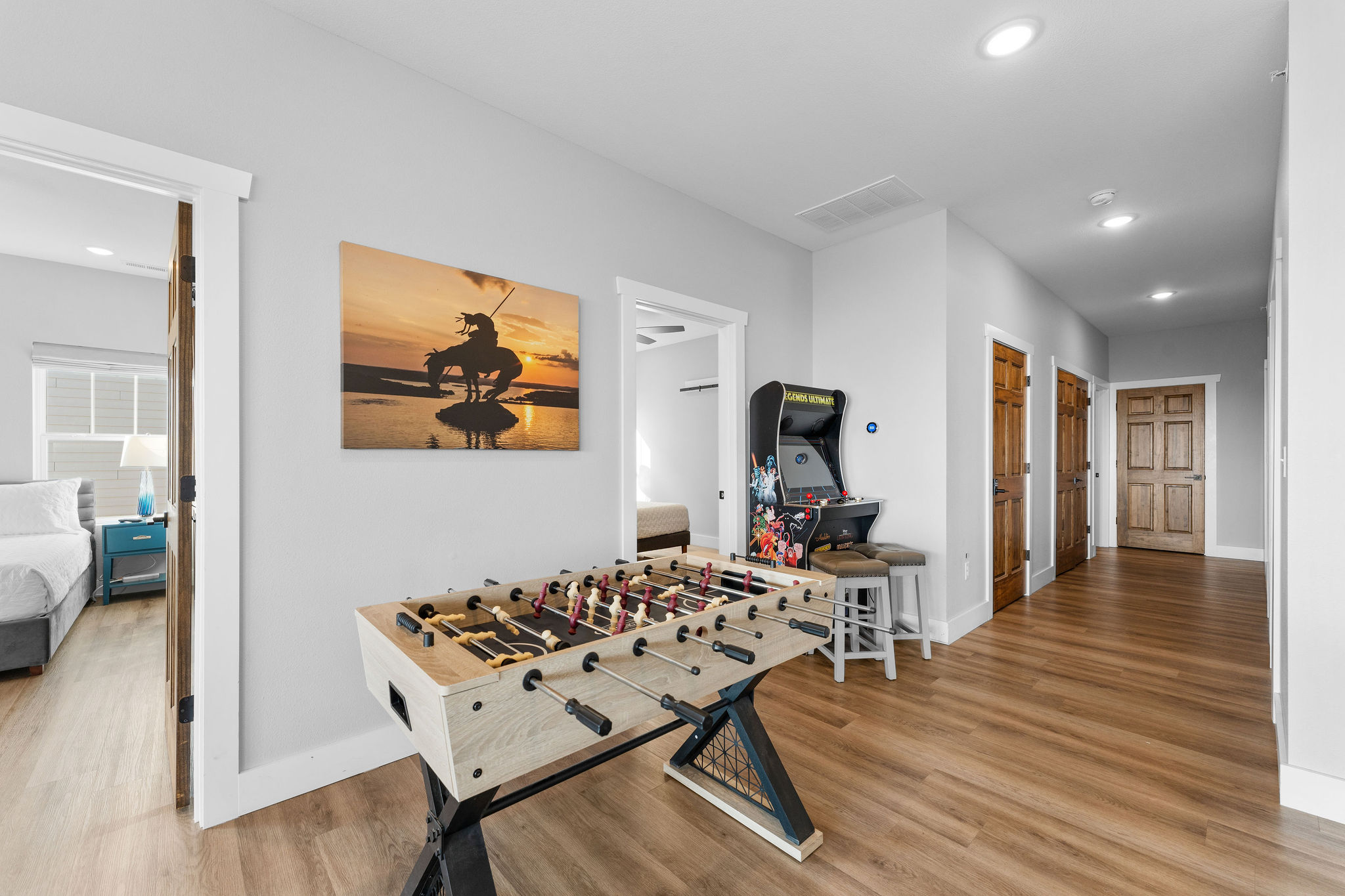 Bring your A-game with foosball and an awesome Legends Arcade system!