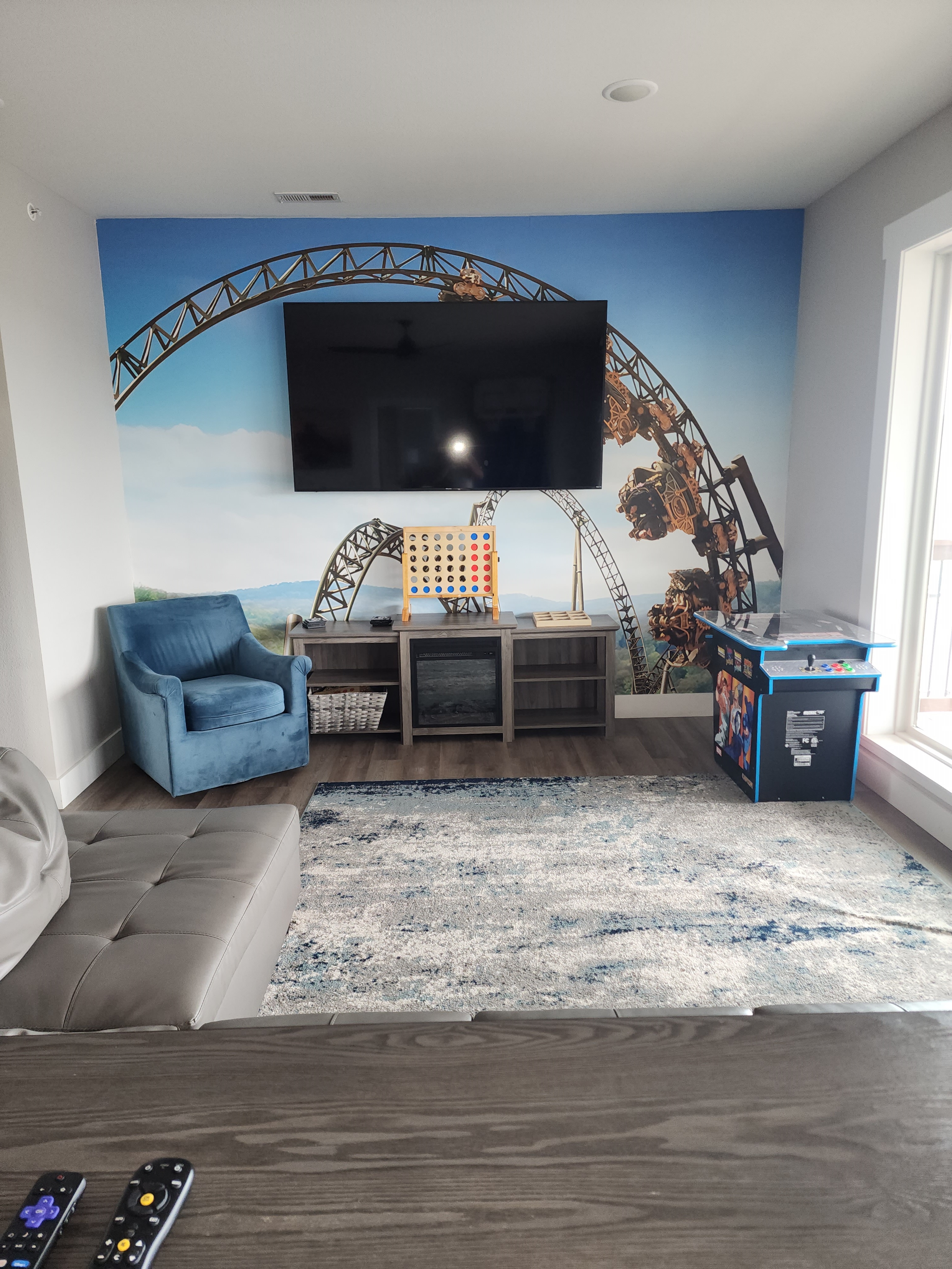 Professional photos coming soon! Time Traveler Themed Upstairs Den / Game Room