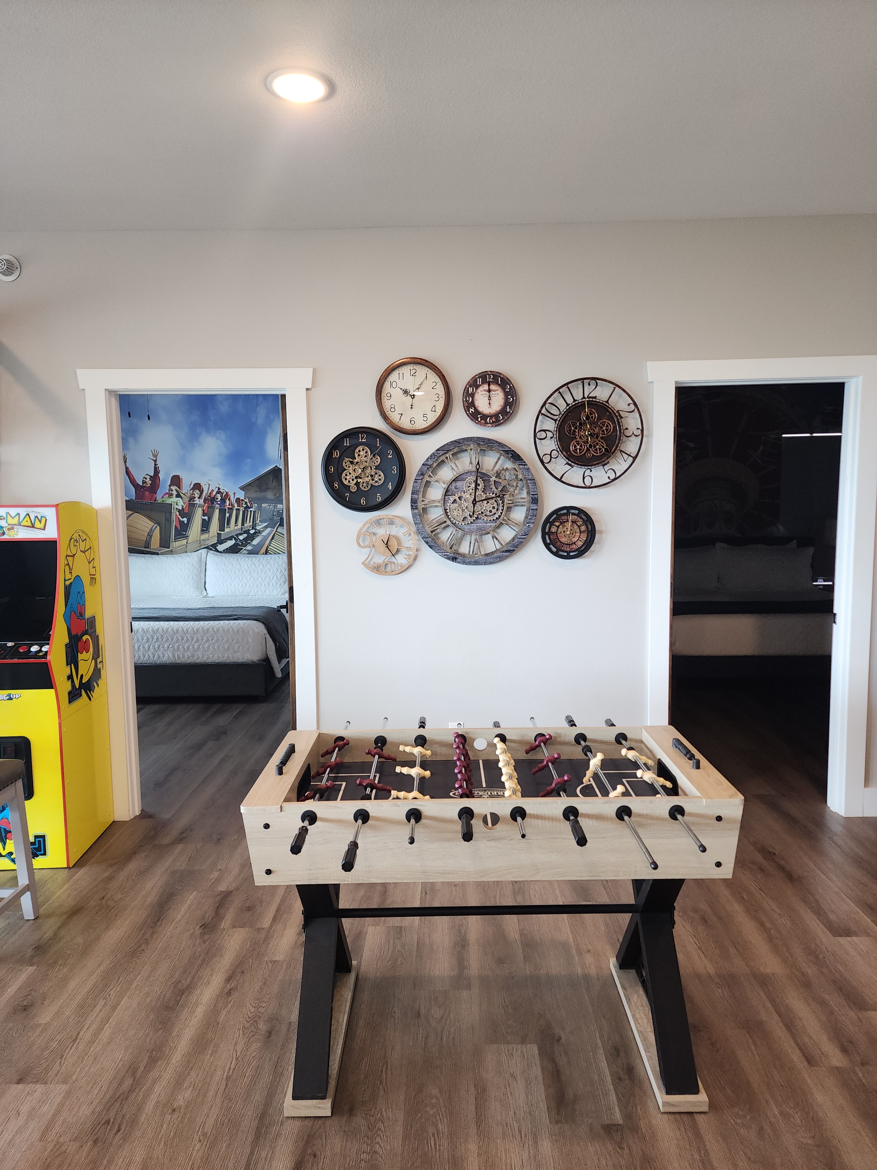 Professional photos coming soon! Time Traveler Themed Upstairs Den / Game Room
