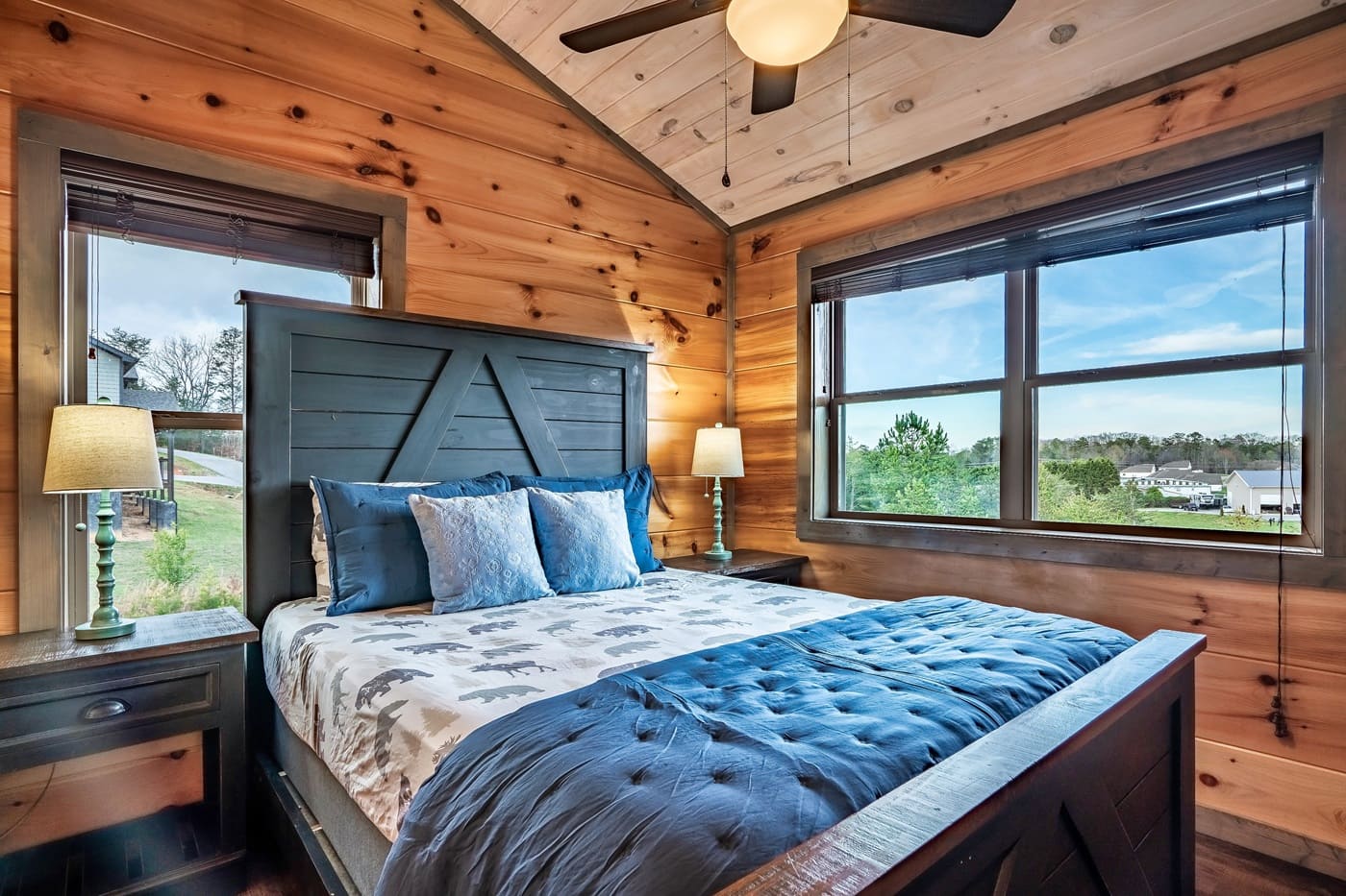 Wake up to soft natural light and and a view of the Smoky Mountains! Enjoy the peaceful view right from your bed.