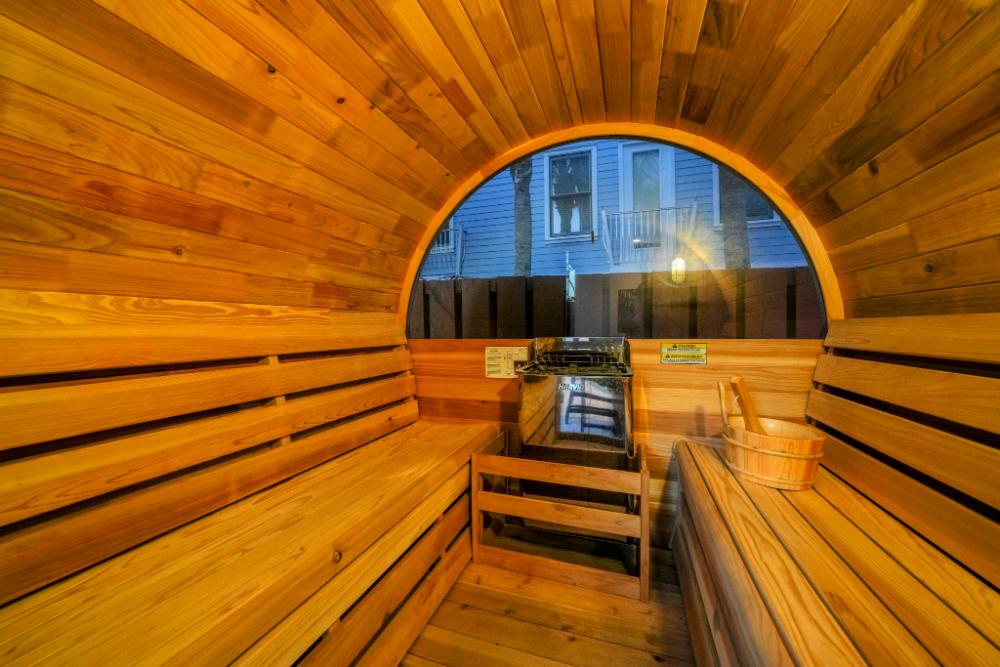 This fun barrel sauna is right next to the pool and is a great way to fully relax on your Santa Rosa Beach vacation!