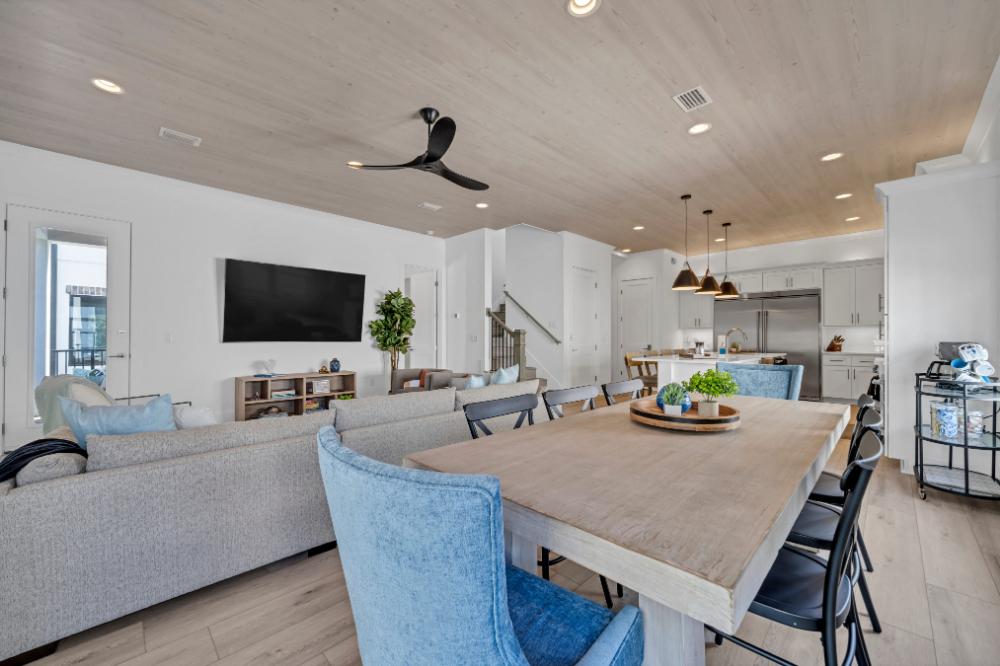 Cook, eat, and hang out together—this open floor plan makes it easy to stay connected.