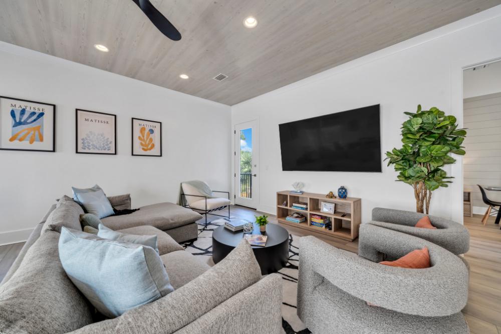 Sip your coffee in peace from the cozy second-floor balcony—your own quiet nook to start the day.