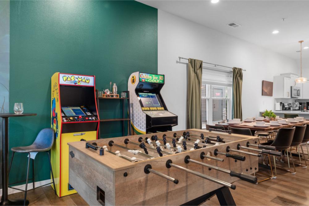 Call your teams and let the games begin. From foosball tournaments to arcade high score battles, the fun never slows down.