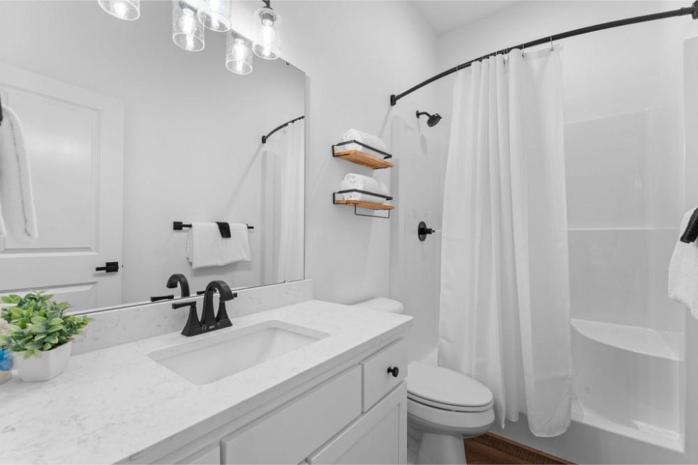 Enjoy the convenience of a private bathroom located just off your bedroom.