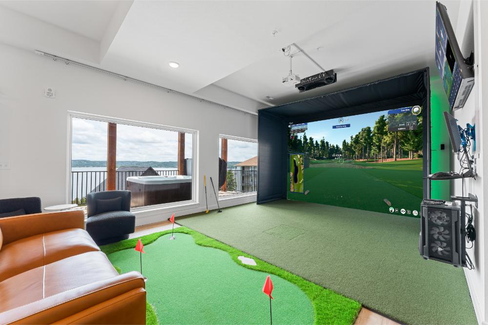 Practice your swing, compete with your crew, and enjoy hours of fun no matter what the weather is doing outside.