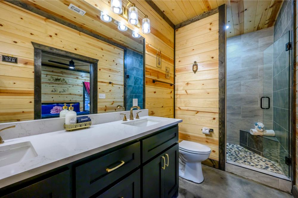 Plenty of room to get ready or wind down, with thoughtful touches that make this space feel extra comfortable.