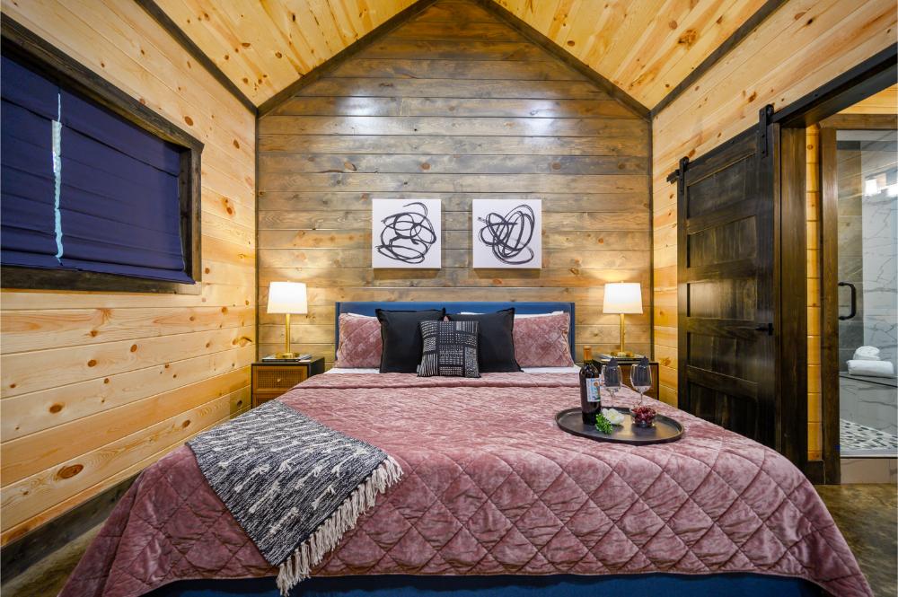 King bedroom with ample space to relax and recharge 