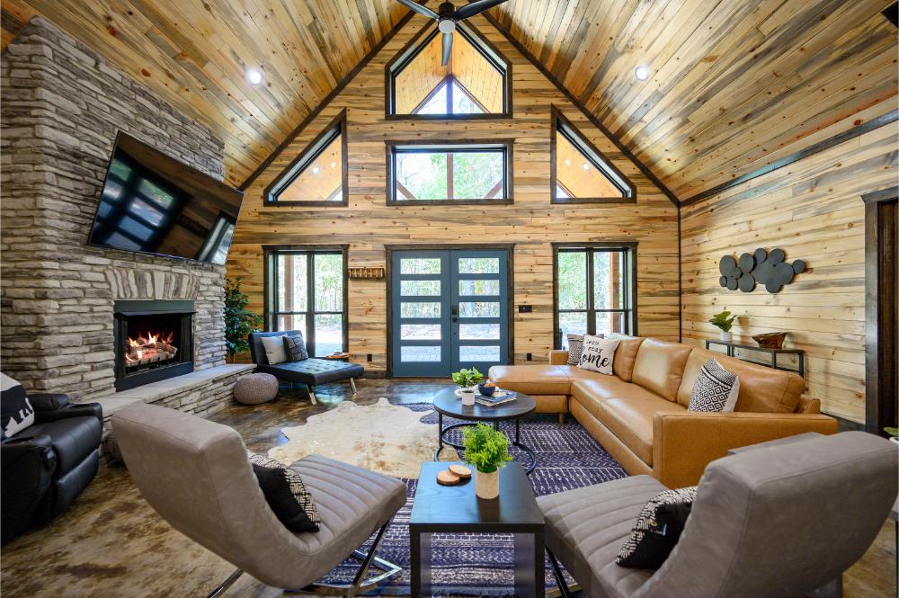 Whether you’re cooking, lounging, or playing games, this wide-open space keeps everyone connected and cozy. 