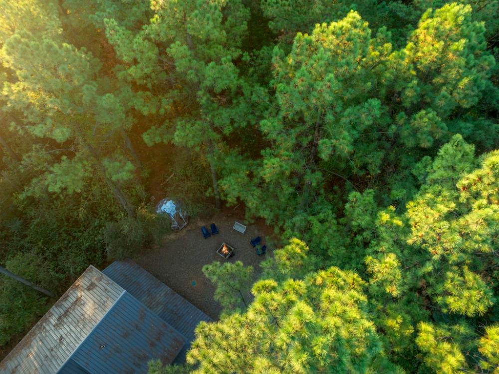 Enjoy mornings on the deck and evenings around the fire in these outdoor spaces designed for relaxing.