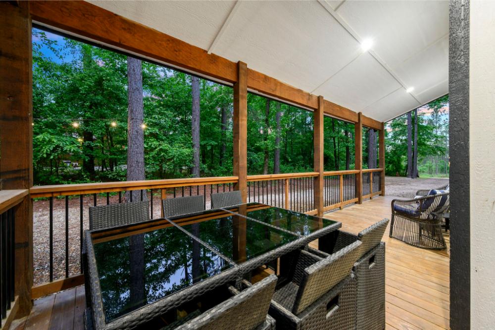 These decks provide space for dining, relaxing, and enjoying time outdoors.